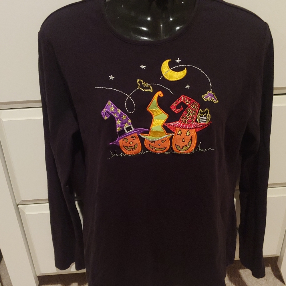 Halloween pumpkin long sleeve shirts